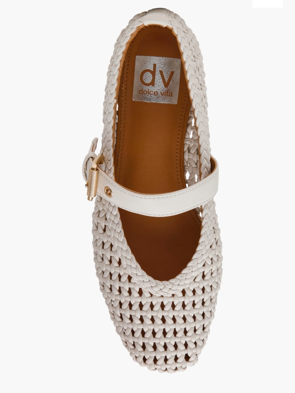 DV Dolce Vita Mulaney Mary
Jane Flats ivory 7 gently used